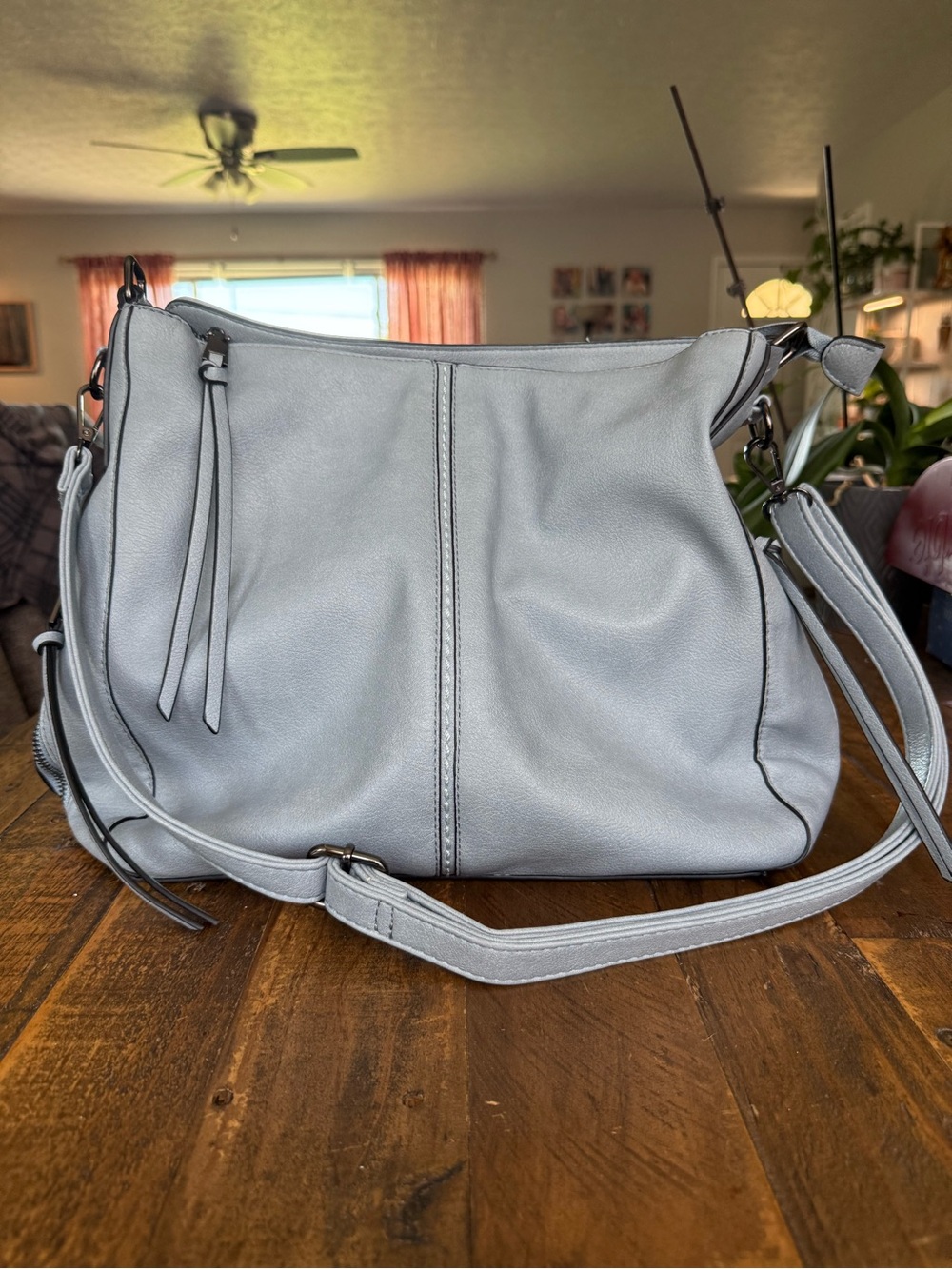 Stylish Light Gray Women's Crossbody Shoulder Bag